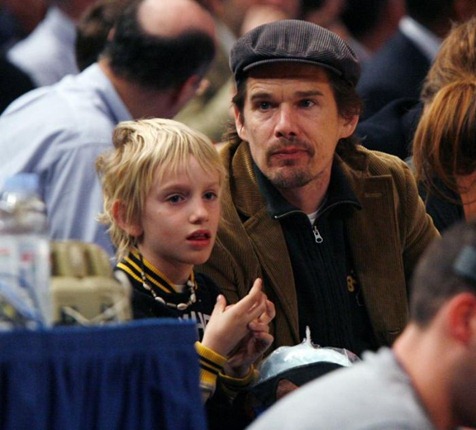 Ethan Hawke and son Levon Roan Ethan Hawke and son Levon Roan