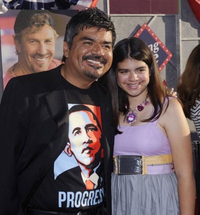 George Lopez and daughter George Lopez and daughter
