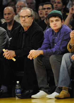 Jack Nicholson with son Raymond Jack Nicholson with son Raymond