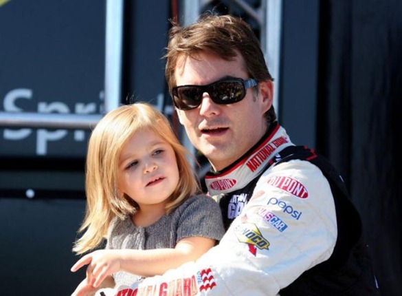 Jeff Gordon and his Daughter Ella Sophia Jeff Gordon and his Daughter Ella Sophia