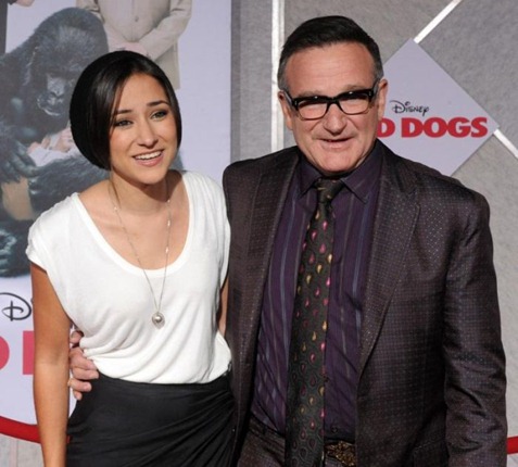 Robin Williams and her daughter Zelda Robin Williams and her daughter Zelda