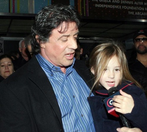 Sylvester Stallone and daughter Rose Sylvester Stallone and daughter Rose