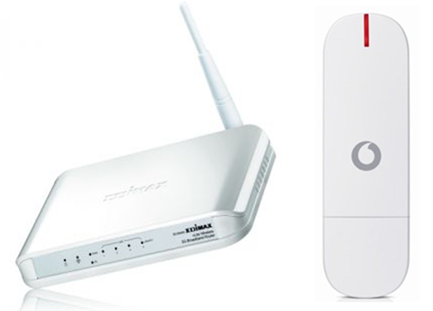 Router wireless si stick de la Vodafone